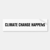KLIMAATVERANDERINGSGEBEURTENISSEN BUMPERSTICKER (Voorkant)