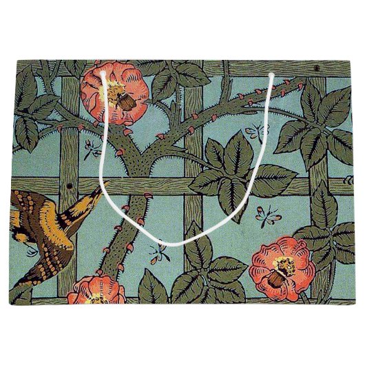 Klimaatvezel en Roos, William Morris Large G Groot Cadeauzakje (Voorkant)