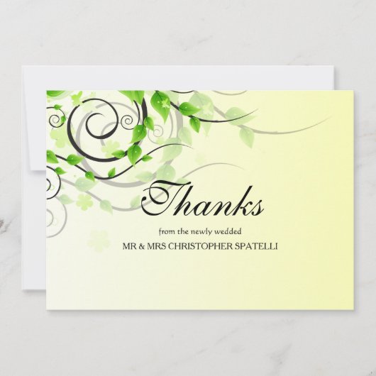 Klimaatwijn - Hartelijk dank Bedankkaart (Voorkant)