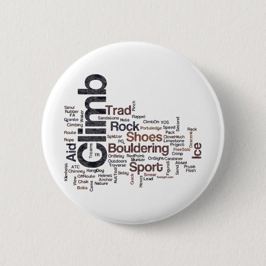 Klimaatwoorden Ronde Button 5,7 Cm (Voorkant)
