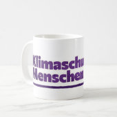 Klimaschutz ist Menschenschutz Koffiemok (Voorkant links)