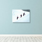 Klimaturen, Mont Blanc, Frankrijk Canvas Afdruk (Insitu (Houten vloer))
