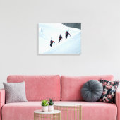 Klimaturen, Mont Blanc, Frankrijk Canvas Afdruk (Insitu (Woonkamer))