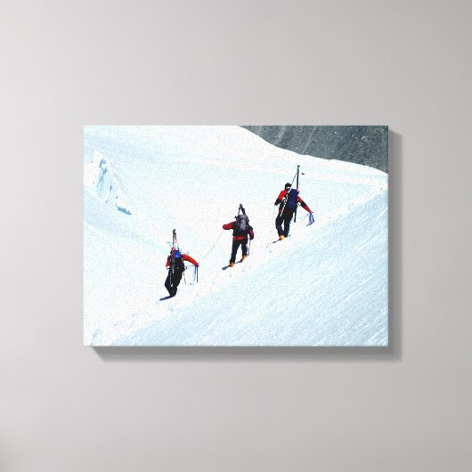 Klimaturen, Mont Blanc, Frankrijk Canvas Afdruk (Voorkant)