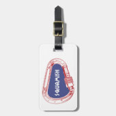 Klimbeker Carabiner Bagagelabel (Voorkant verticaal)