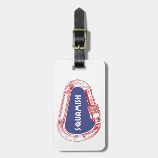 Klimbeker Carabiner Bagagelabel (Voorkant verticaal)