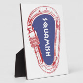 Klimbeker Carabiner Fotoplaat (Zijkant)