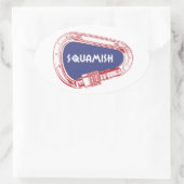 Klimbeker Carabiner Ovale Sticker (Tas)