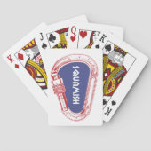 Klimbeker Carabiner Speelkaarten (Achterkant)