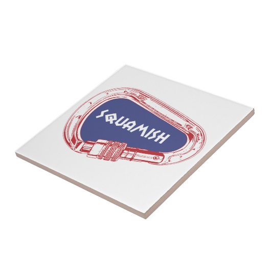 Klimbeker Carabiner Tegeltje (Zijkant)