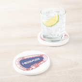 Klimbeker Carabiner Zandsteen Onderzetter (Zijkant)