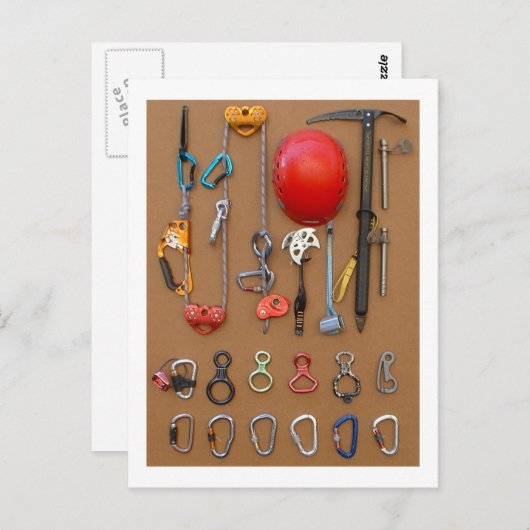 Klimbers en apparatuur — briefkaart (Voorkant / Achterkant)