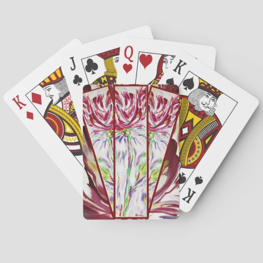 Klimbloem Pokerkaarten (Achterkant)