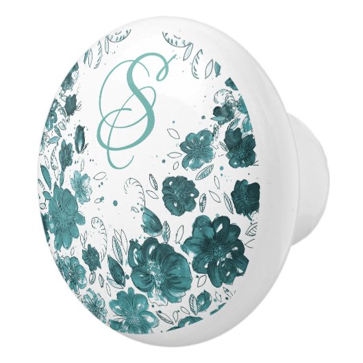 Klimbloemen Keramische Knop (Rechts)