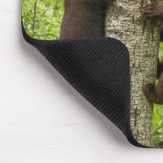 Klimboom met zwarte Beren Muismat (Hoek)