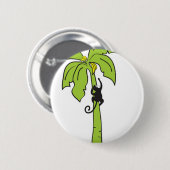 Klimboom op aap ronde button 5,7 cm (Voorkant /achterkant)
