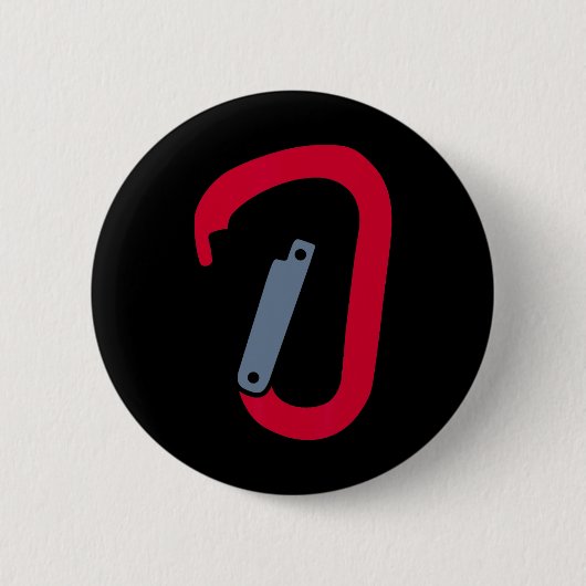 Klimcarabiner Ronde Button 5,7 Cm (Voorkant)