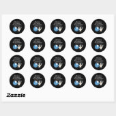 Klimcirkeldiagram 90% Mislukt 10% Wint Pret Grafie Ronde Sticker (Vel)