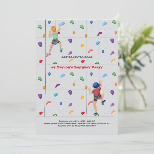 Klimfeest 2 kaart (Staand voorkant)