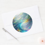 Klimglas Abstract Ronde Sticker (Envelop)