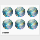 Klimglas Abstract Ronde Sticker (Vel)