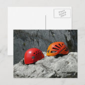 Klimhelmen op een rots briefkaart (Voorkant / Achterkant)