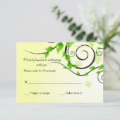 Klimietreactiekaart RSVP Kaartje (Staand voorkant)