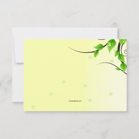 Klimietreactiekaart RSVP Kaartje (Achterkant)