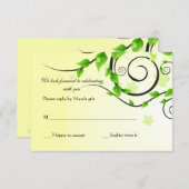 Klimietreactiekaart RSVP Kaartje (Voorkant / Achterkant)