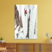 Klimijijs op man, Colorado Canvas Afdruk (Insitu (Woonkamer))