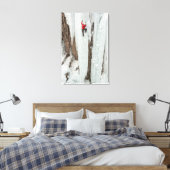 Klimijijs op man, Colorado Canvas Afdruk (Insitu (Slaapkamer))