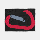 Klimkarabiner Fleece Deken (Voorkant (Horizontaal))