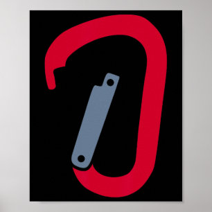 Klimkarabiner Poster