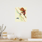 klimkeukens en vlinders poster (Keuken)