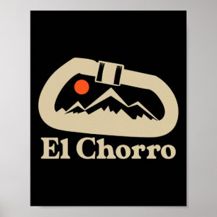 Klimliefhebber Carabiner El Chorro Spanje  Poster