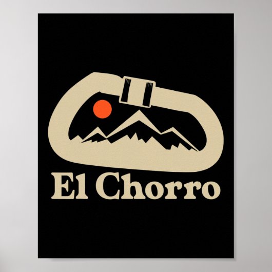Klimliefhebber Carabiner El Chorro Spanje Poster (Voorkant)