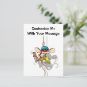 klimlooprat briefkaart (Staand voorkant)