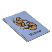 Klimluiaard gepersonaliseerd Notitieboek (Rechterzijde)