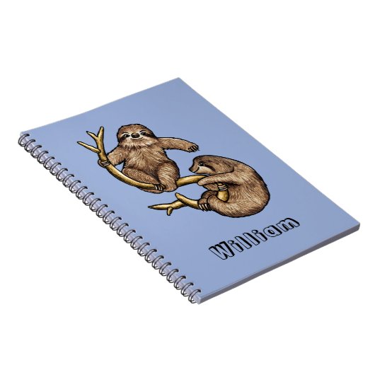 Klimluiaard gepersonaliseerd Notitieboek (Rechterzijde)