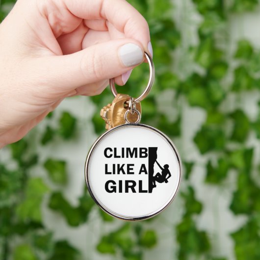 klimmen als een meisje sleutelhanger (Hand)
