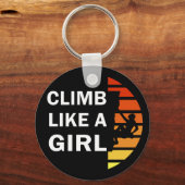 klimmen als een meisje sleutelhanger (Voorkant)