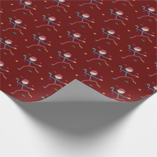 Klimmen binnen cadeaupapier (Hoek)