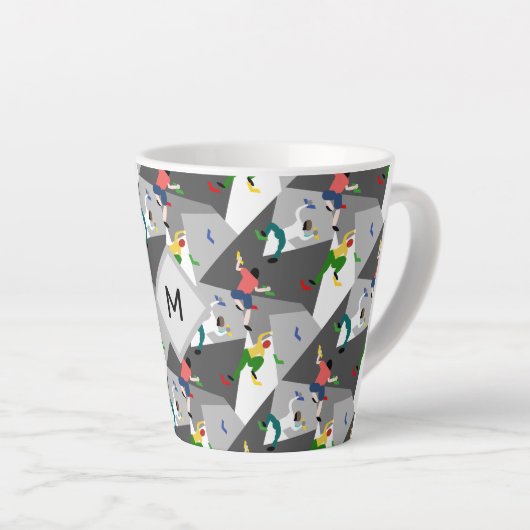 Klimmen binnen latte mok (Rechterhoek)