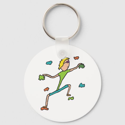 Klimmen binnen sleutelhanger (Voorkant)