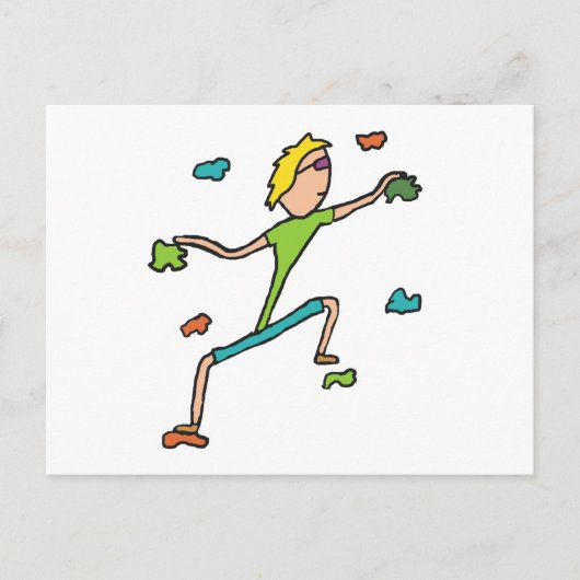 Klimmen binnenshuis briefkaart (Voorkant)