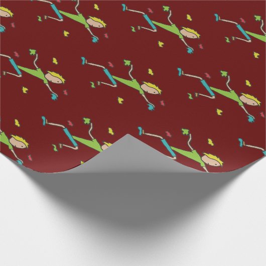 Klimmen binnenshuis cadeaupapier (Hoek)