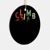 Klimmen Boulder Rock Klimmer Extreme Klimmen Keramisch Ornament (Rechts)