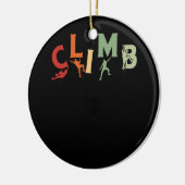 Klimmen Boulder Rock Klimmer Extreme Klimmen Keramisch Ornament (Links)