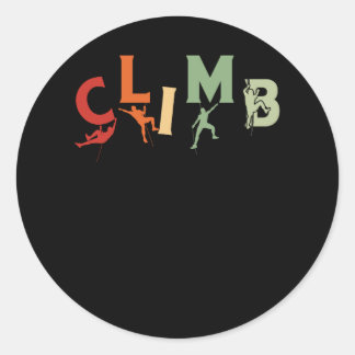 Klimmen Boulder Rock Klimmer Extreme Klimmen Ronde Sticker