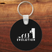 Klimmen Boulderen Evolutie Sleutelhanger (Voorkant)
